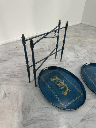 Vintage Italian Trolley with two removable trays 50s