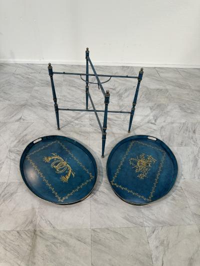 Vintage Italian Trolley with two removable trays 50s