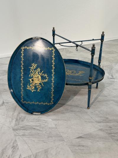 Vintage Italian Trolley with two removable trays 50s