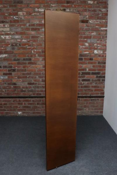 Vintage Italian Trompe Loeil Leather Book Library Folding Screen by Sarreid