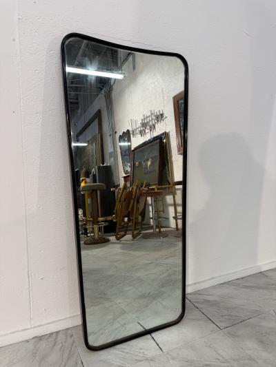 Vintage Italian wall mirror from the 1960s with wood Frame