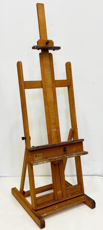 Vintage Jack Richeson BEST Classic Oversized Artist Easel Red Oak Adjustable