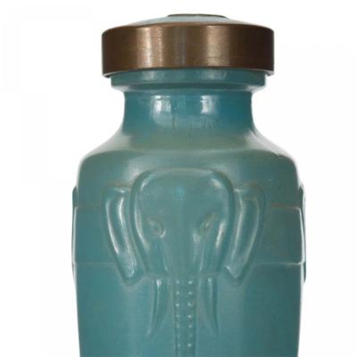 Vintage Jade Glass Perfume Bottle