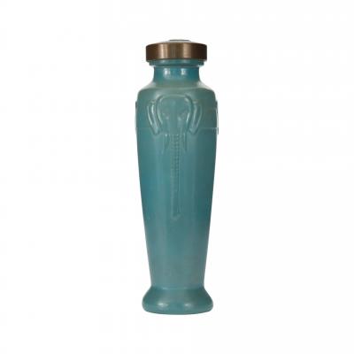 Vintage Jade Glass Perfume Bottle