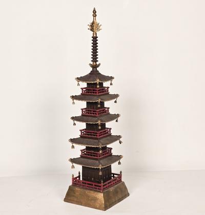 Vintage Japanese Iron Pagoda