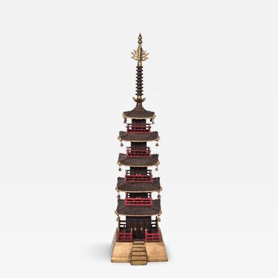 Vintage Japanese Iron Pagoda