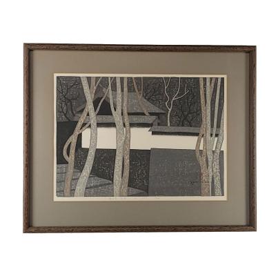Vintage Japanese Print of Kozan ji Temple Kyoto 1977