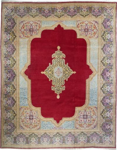 Vintage Kerman Rug 9 3 x 12 0 