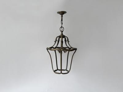Vintage Lantern in Bronze Mid century modern 1950s Italy