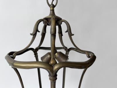 Vintage Lantern in Bronze Mid century modern 1950s Italy