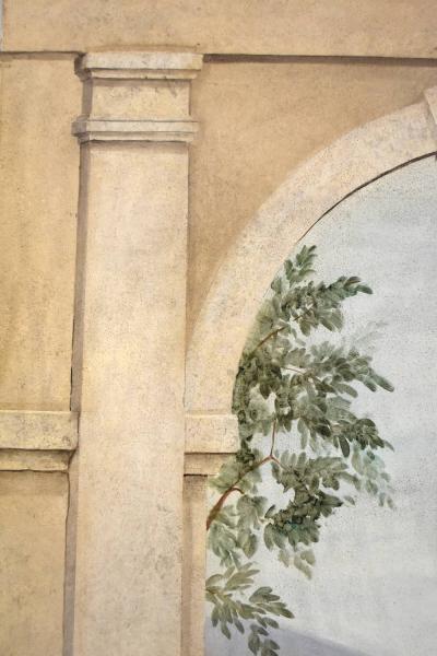 Vintage Large Painting oil on canvas of a Tuscan Landscape 