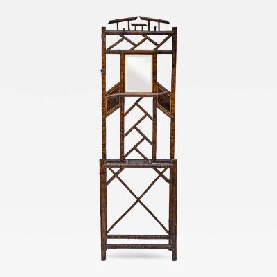 Vintage Liberty and Co Bamboo Standing Etagere Chinese style