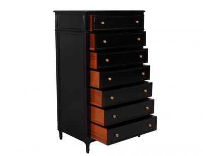 Vintage Louis XVI Style Tall Chest of Drawers Lingerie Jewelry Chest