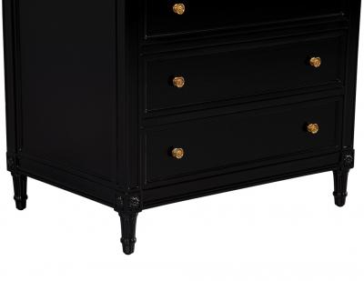 Vintage Louis XVI Style Tall Chest of Drawers Lingerie Jewelry Chest