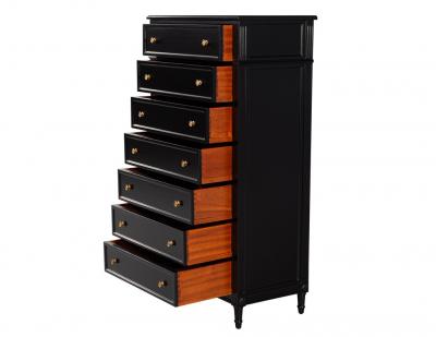 Vintage Louis XVI Style Tall Chest of Drawers Lingerie Jewelry Chest