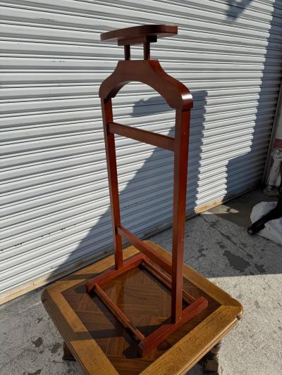 Vintage Mahogany Clothier Valet