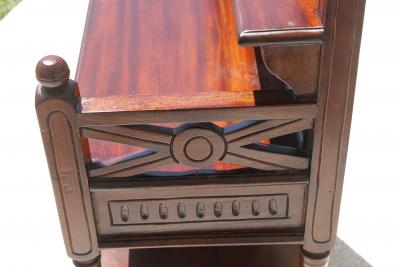 Vintage Mahogany Console Table Hall Table Cheveret Desk With Mirror