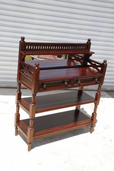 Vintage Mahogany Console Table Hall Table Cheveret Desk With Mirror