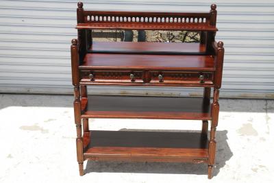 Vintage Mahogany Console Table Hall Table Cheveret Desk With Mirror