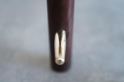 Vintage Mahogany and Brass Coffee Table C 1950s