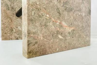 Vintage Marble Glass Dining Table Italy 1980s 