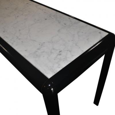Vintage Marble and Wood Console Table