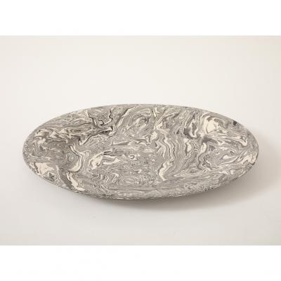 Vintage Marbleized Platter