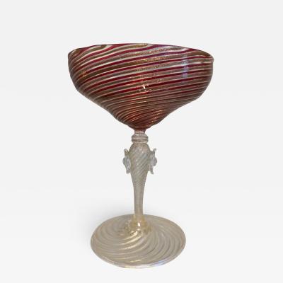 Vintage Martini Glasses Attributed to Salviati