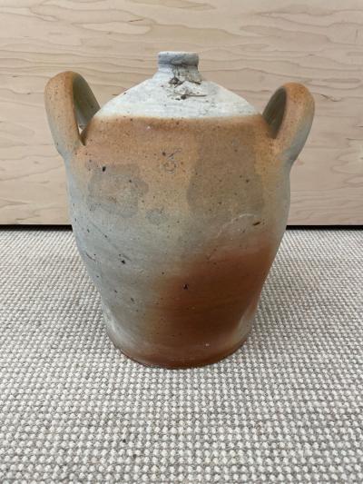 Vintage Mid Century French Provincial Stoneware Pottery Jar Jug Vase Vessel