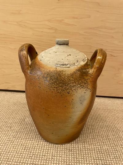 Vintage Mid Century French Provincial Stoneware Pottery Jar Jug Vase Vessel