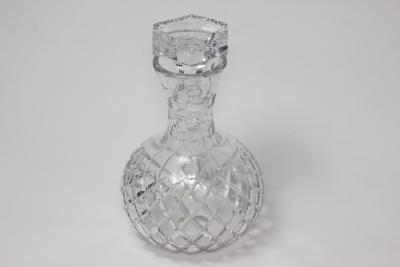 Vintage Mid Century Large Blown Cut Crystal Decanter 1960s England