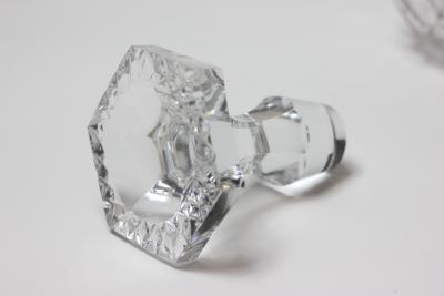 Vintage Mid Century Large Blown Cut Crystal Decanter 1960s England