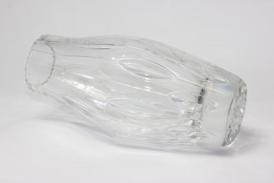Vintage Mid Century Modernist Crystal Vase 1970 Europe