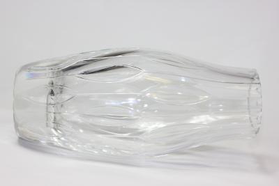 Vintage Mid Century Modernist Crystal Vase 1970 Europe