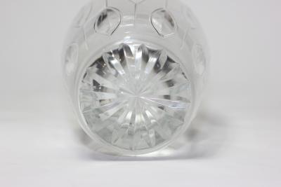 Vintage Mid Century Modernist Crystal Vase 1970 Europe