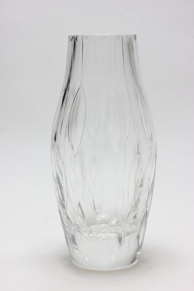 Vintage Mid Century Modernist Crystal Vase 1970 Europe