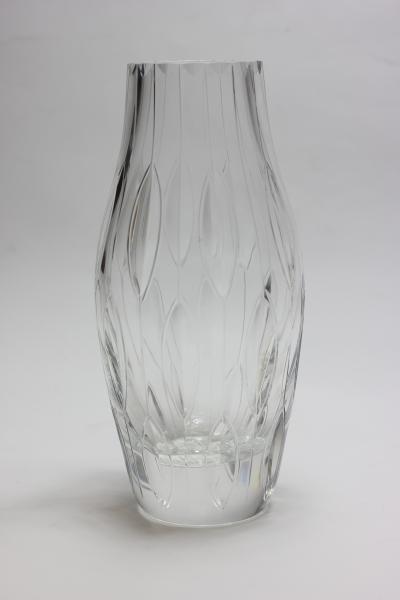 Vintage Mid Century Modernist Crystal Vase 1970 Europe
