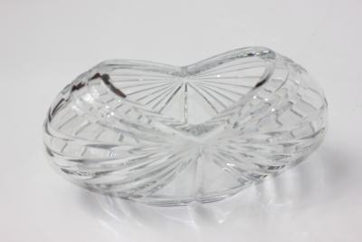 Vintage Mid Century Modernist Crystal Vase 1970s Europe