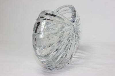 Vintage Mid Century Modernist Crystal Vase 1970s Europe