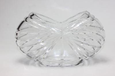 Vintage Mid Century Modernist Crystal Vase 1970s Europe
