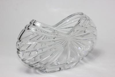 Vintage Mid Century Modernist Crystal Vase 1970s Europe