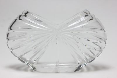 Vintage Mid Century Modernist Crystal Vase 1970s Europe