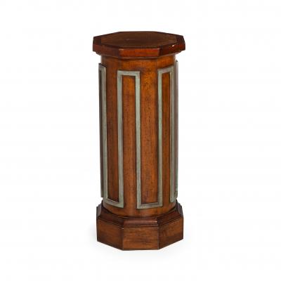 Vintage Mid Century Octagonal Short Pedestal Column