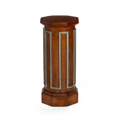 Vintage Mid Century Octagonal Short Pedestal Column