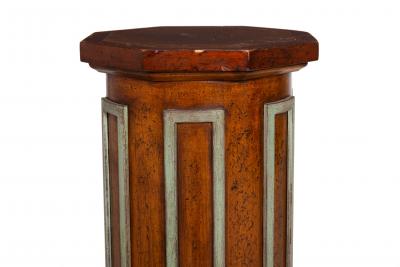 Vintage Mid Century Octagonal Short Pedestal Column