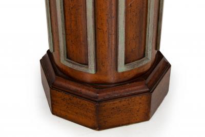 Vintage Mid Century Octagonal Short Pedestal Column