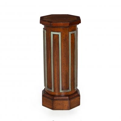 Vintage Mid Century Octagonal Short Pedestal Column