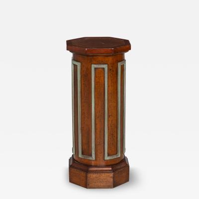 Vintage Mid Century Octagonal Short Pedestal Column