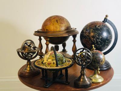 Vintage Miniature World Globe Collection
