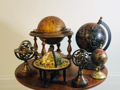 Vintage Miniature World Globe Collection